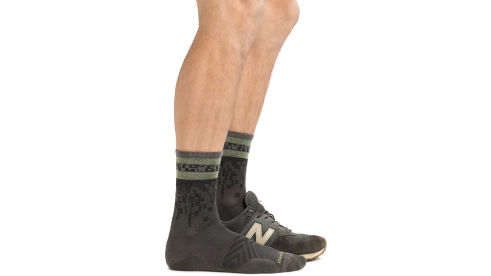 Darn Tough Tempo Micro Crew Ultra-Lightweight Running Sock - Mens, Fatigue, Extra Large, 1042-FATIGUE-XL-DARN