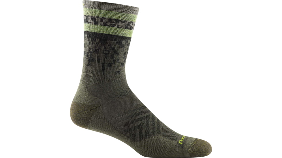 Darn Tough Tempo Micro Crew Ultra-Lightweight Running Sock - Mens, Fatigue, Extra Large, 1042-FATIGUE-XL-DARN