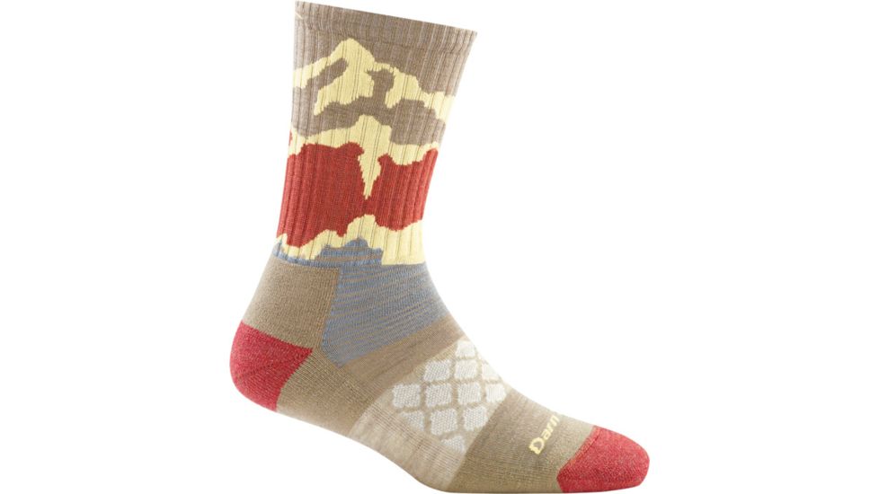 Darn Tough Three Peaks Micro Crew Light Cushion Sock - Womens, Oatmeal, Medium, 1960-OATMEAL-M-DARN