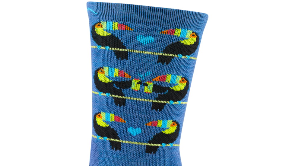 Darn Tough Toco Loco Micro Crew Ultra-Lightweight with Cushion Socks - Womens, Baltic, Small, 1060_BALTIC_S_DARN