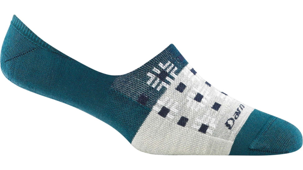 Darn Tough Topless Braid No Show Hidden Lifestyle Sock - Womens, Dark Teal, Small, 6045-DARK-TEAL-S-DARN
