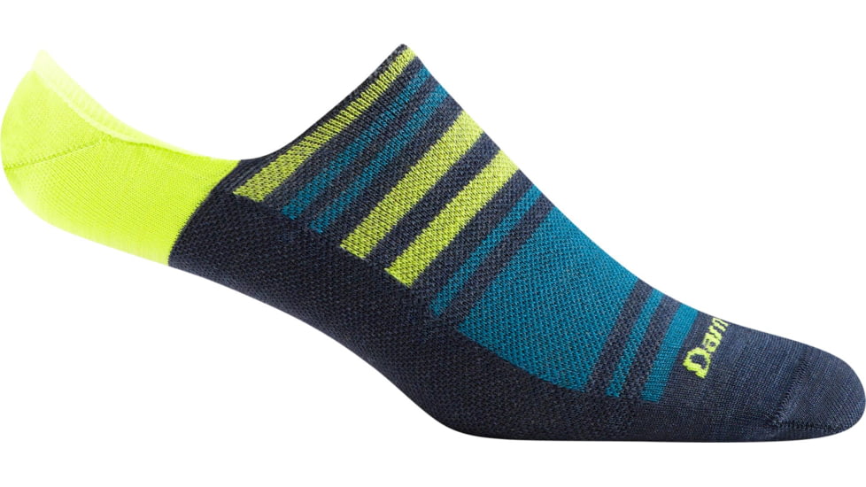 Darn Tough Topless Stripe No Show Hidden Lightweight Sock - Mens, Denim, Large, 6057-DENIM-L-DARN