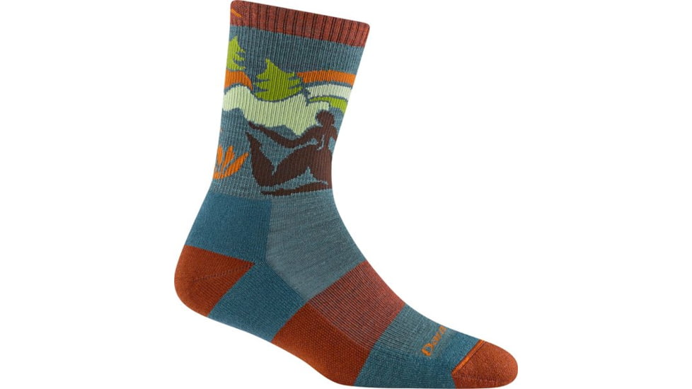 Darn Tough Trailblazer Micro Crew Lightweight with Cushion Socks - Womens, Teal, Small, 5016-TEAL-S-DARN
