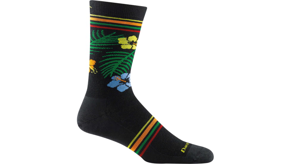 Darn Tough Tropic Crew Lightweight Sock - Mens, Black, Medium, 6059-BLACK-M-DARN