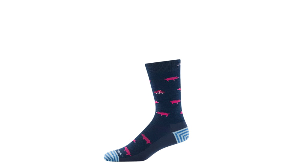 Darn Tough Truffle Hog Crew Lightweight Socks - Mens, Midnight, X-Large, 6092-MIDNIGHT-XL-DARN