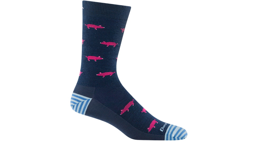 Darn Tough Truffle Hog Crew Lightweight Socks - Mens, Midnight, X-Large, 6092-MIDNIGHT-XL-DARN