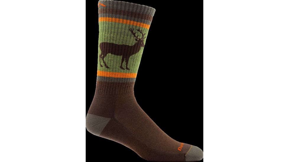 Darn Tough Uncle Buck Boot Cushion Sock - Mens, Brown, Large, 1949-BROWN-L-DARN