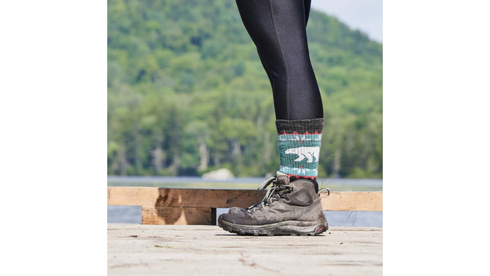 Darn Tough Vanna Grizzle Boot Midweight With Cushion - Womens, Charcoal, Medium, 5017-CHARCOAL-M-DARN