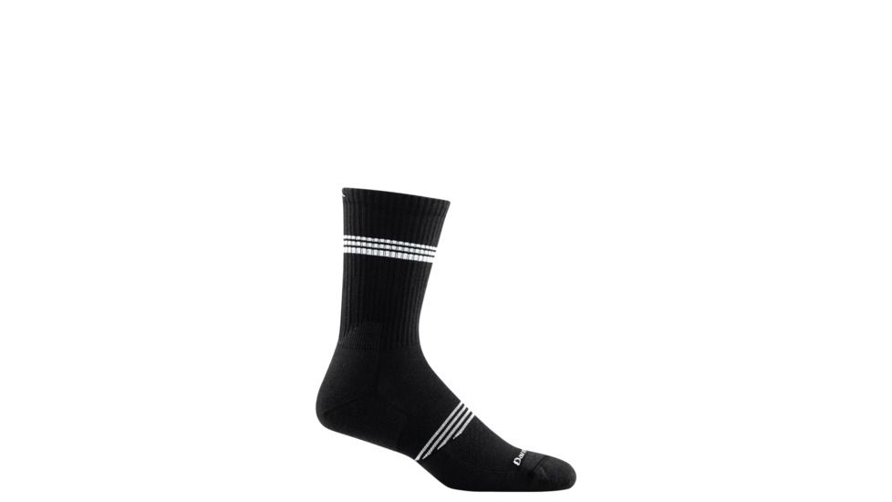 Darn Tough Element Crew Lightweight with Cushion Socks - Men's, Black, Small 1103-BLACK-S-DARN