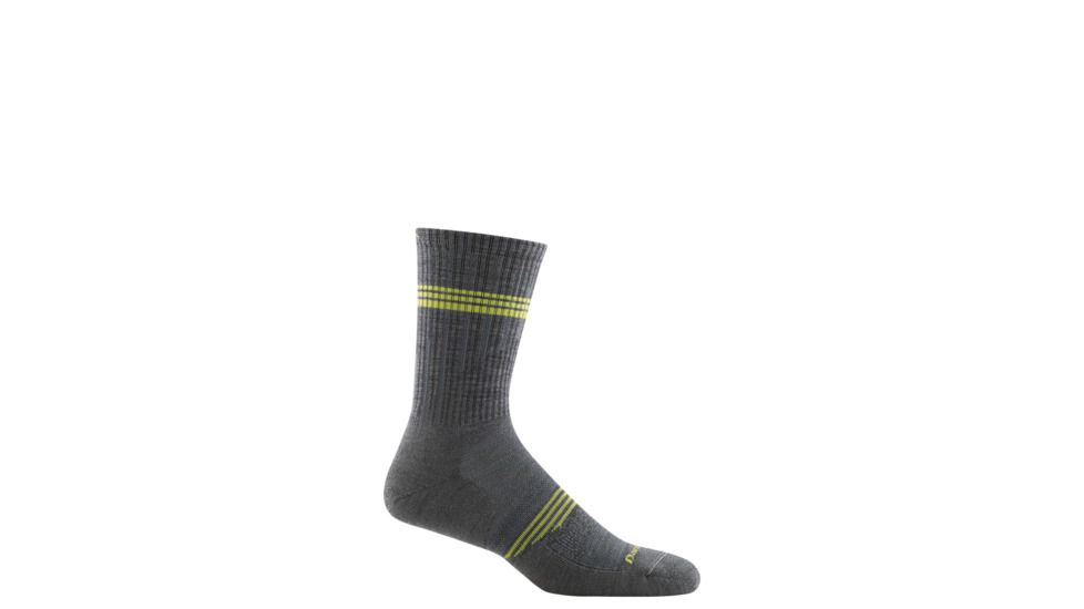 Darn Tough Element Crew Lightweight with Cushion Socks - Men's, Gray, Medium 1103-GRAY-M-DARN