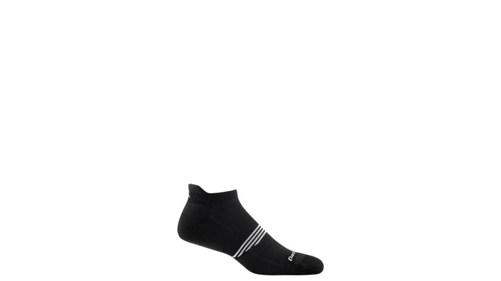 Darn Tough Element No Show Tab Lightweight with Cushion Socks - Men's, Black, Large 1101-BLACK-L-DARN
