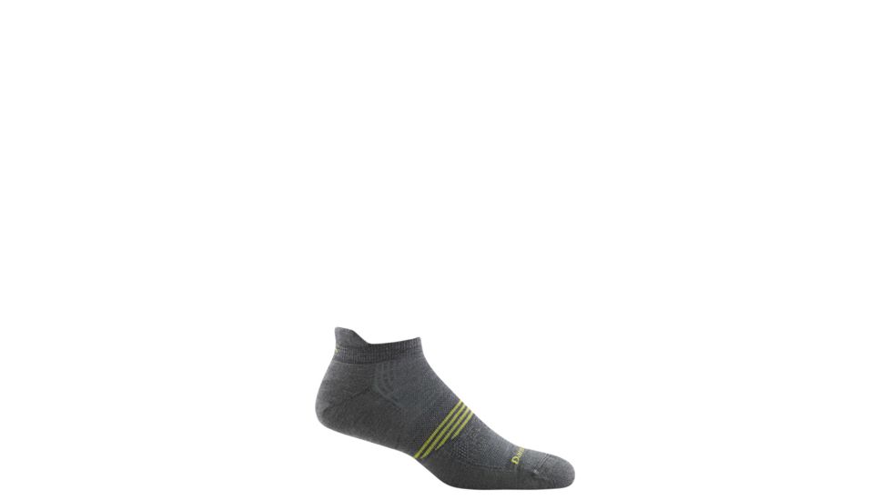 Darn Tough Element No Show Tab Lightweight with Cushion Socks - Men's, Gray, Medium 1101-GRAY-M-DARN