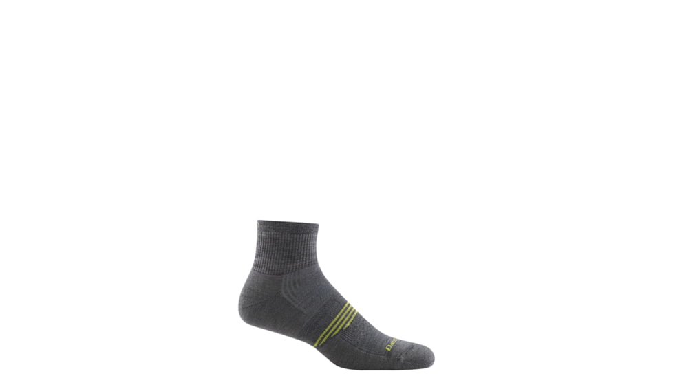 Darn Tough Element Quarter Lightweight with Cushion Socks - Men's, Gray, Medium 1102-GRAY-M-DARN