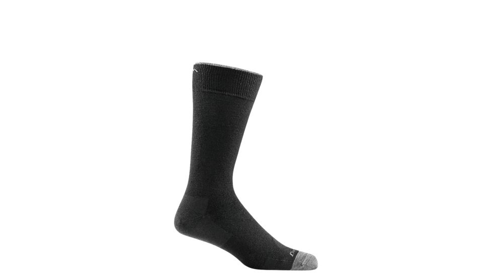 Darn Tough Solid Crew Lighweight Socks - Men's, Black, Medium 6032-BLACK-M-DARN