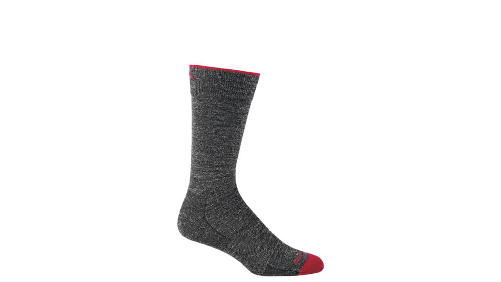 Darn Tough Solid Crew Lighweight Socks - Men's, Charcoal, Extra Large 6032-CHARCOAL-XL-DARN