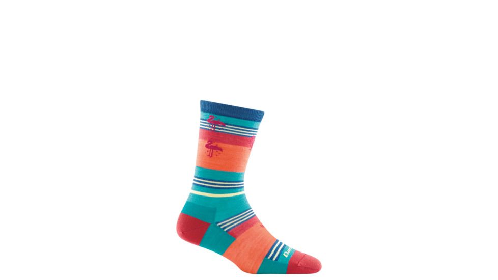 Darn Tough South Beach Crew Lightweight Socks - Women's, Aqua, Large 6025-AQUA-L-DARN