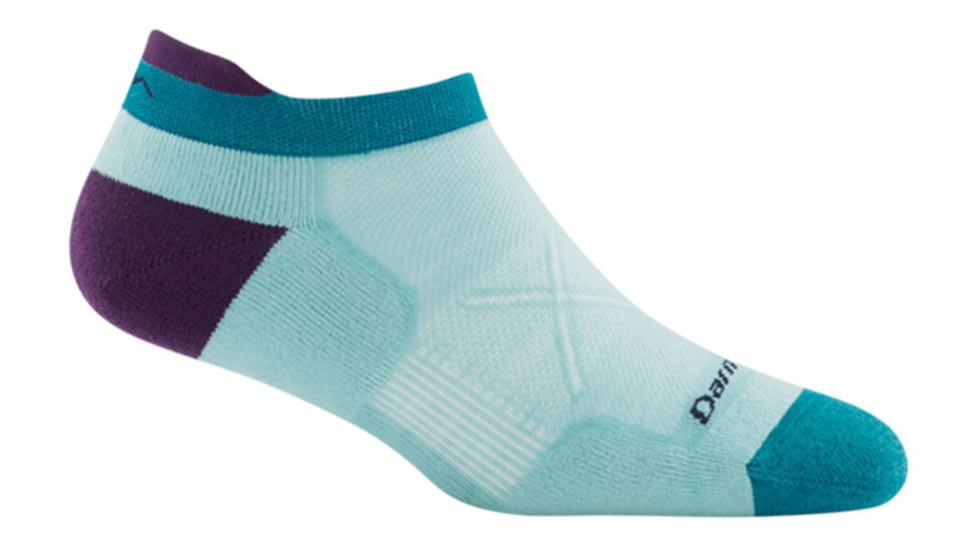 Darn Tough Vertex No Show Tab Ultra-Lightweight with Cushion Socks - Women's, Glacier, Medium, 1018-GLACIER-M-DARN