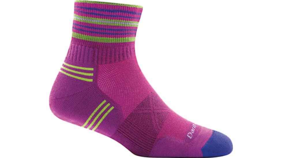 Darn Tough Vertex 1/4 Ultra-Light Cushion Sock - Womens, Clover, Small, 1019-CLOVER-S-DARN