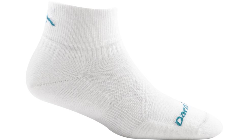 Darn Tough Vertex 1/4 Ultra-Light Cushion Sock - Womens, White, Large, 1761-WHITE-L-DARN