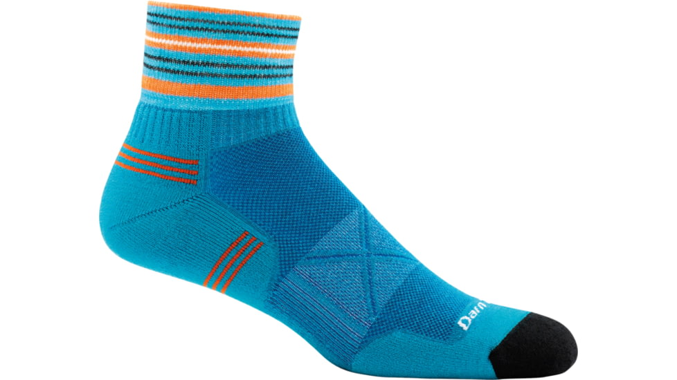 Darn Tough Vertex 1/4 Ultra-Light Sock - Mens, Teal, Medium, 1007-TEAL-L-DARN