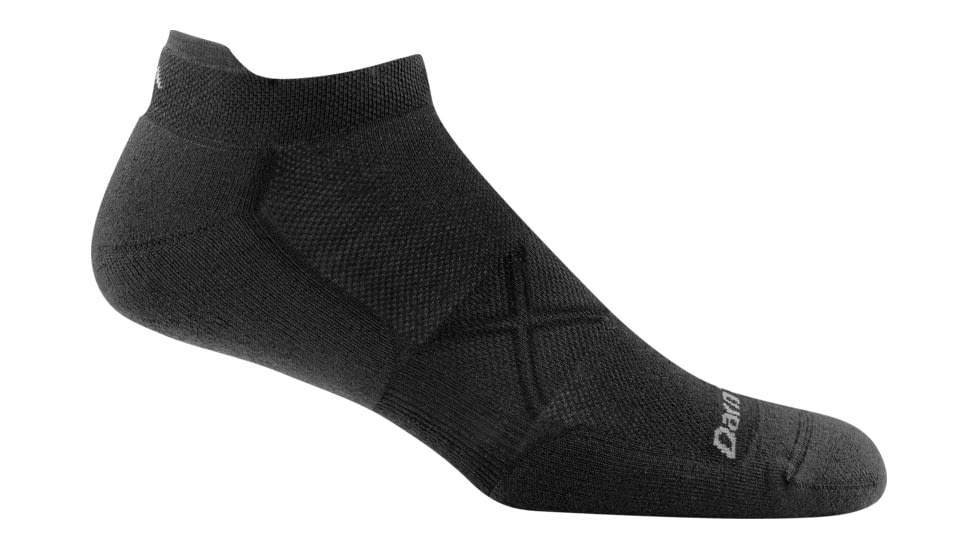 Darn Tough Vertex No Show Tab Ultra-Light Sock - Mens, Black, Small, 1767-BLACK-S-DARN