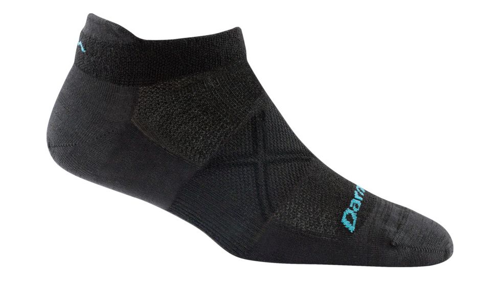 Darn Tough Vertex No Show Tab Ultra-Light Sock - Womens, Black, Large, 1759-BLACK-L-DARN