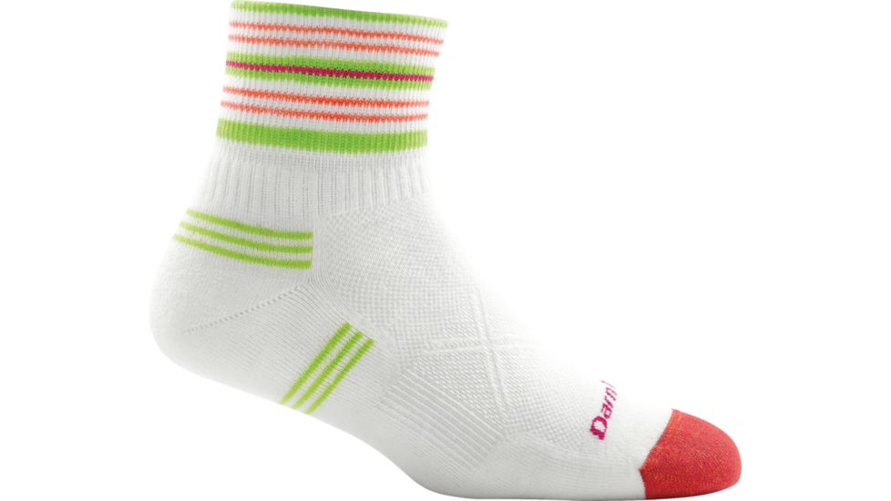 Darn Tough Vertex W 1/4 Ultra-Light Cushion Sock Women's, White, Small, 1019_WHITE_S_DARN