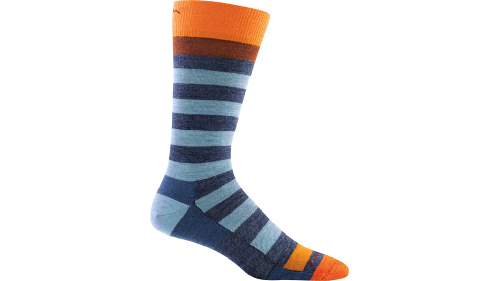 Darn Tough Warlock Crew Light Sock - Mens, Denim/Vapor, Medium, 1618-DENIM/VAPOR-M-DARN