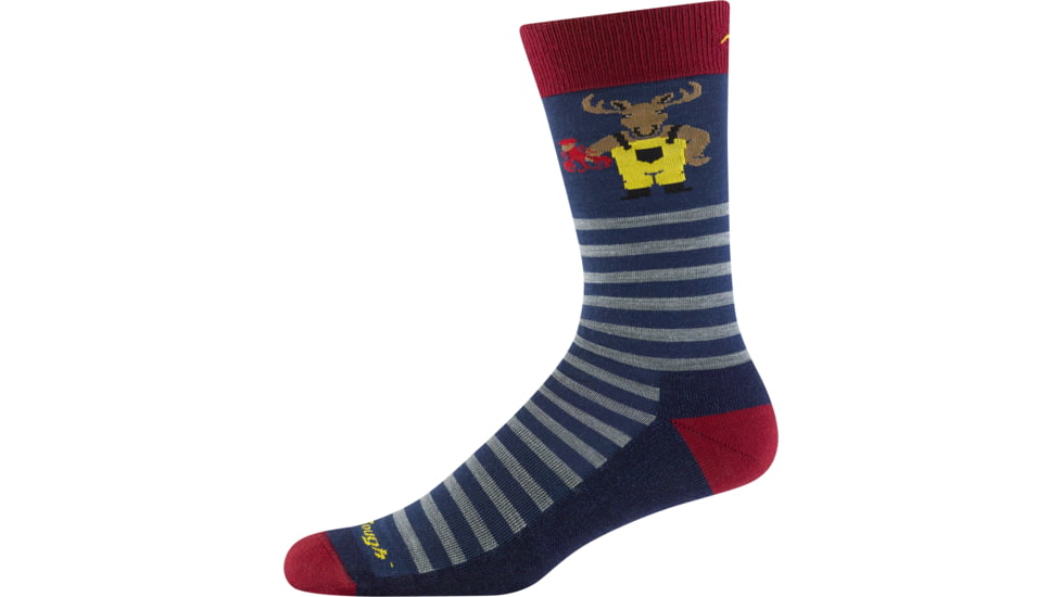 Darn Tough Wild Life Crew Lightweight with Cushion Socks - Mens, Storm, X-Large, 6096_STORM_XL_DARN