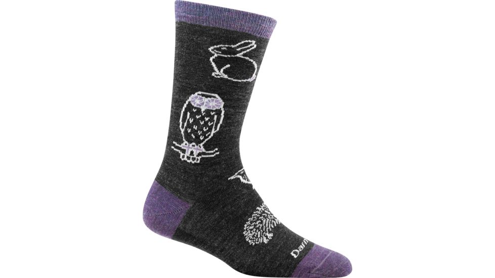 Darn Tough Woodland Creatures Light Sock - Women's-Charcoal-Medium