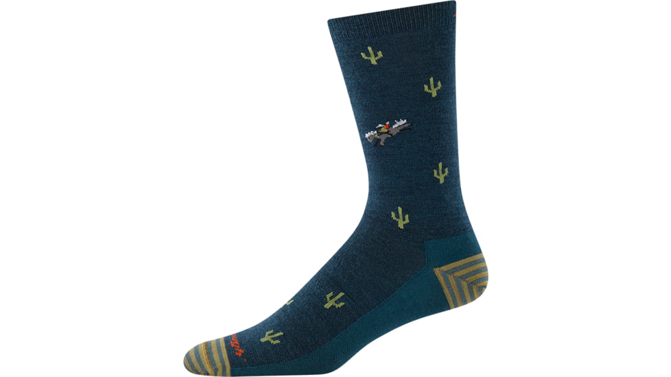 Darn Tough Woold Woold West Crew Lightweight Socks - Mens, Dark Teal, Medium, 6132-N-8008-04