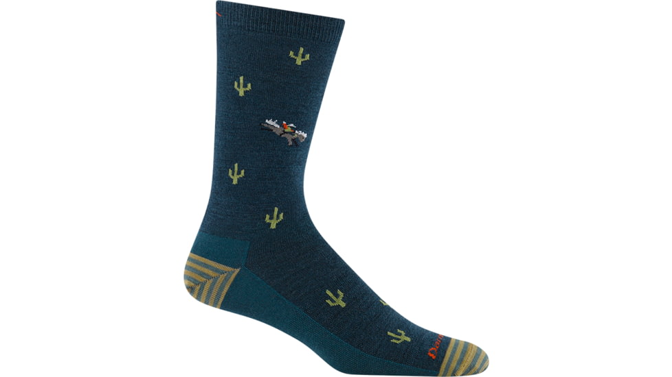 Darn Tough Woold Woold West Crew Lightweight Socks - Mens, Dark Teal, Medium, 6132-N-8008-04