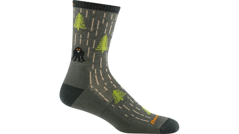 Darn Tough Yarn Goblin Micro Crew Lightweight with Cushion Socks - Mens, Forest, Medium, 5015-FOREST-M-DARN