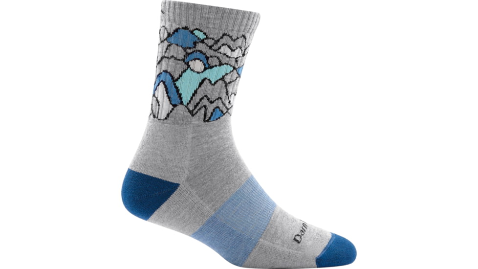 Darn Tough Zuni Micro Crew Cushion CoolMax Sock - Womens, Light Gray, Small, 1957-LIGHT-GRAY-S-DARN