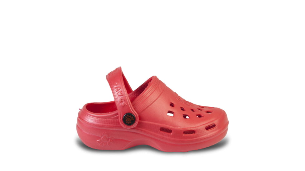 Dawgs Beach Clogs - Kids, Red, 2 US, BCLG.U.K.Rd.0002