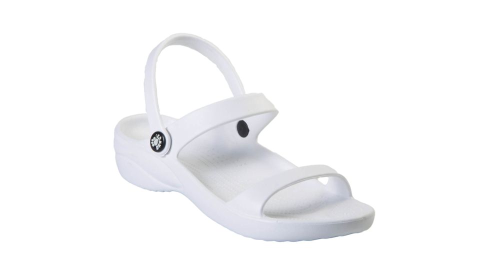 DAWGS Womens 3-Strap Sandals, White, 10