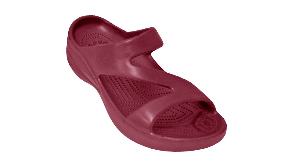 DAWGS Womens Z Sandal, Burgundy, 5