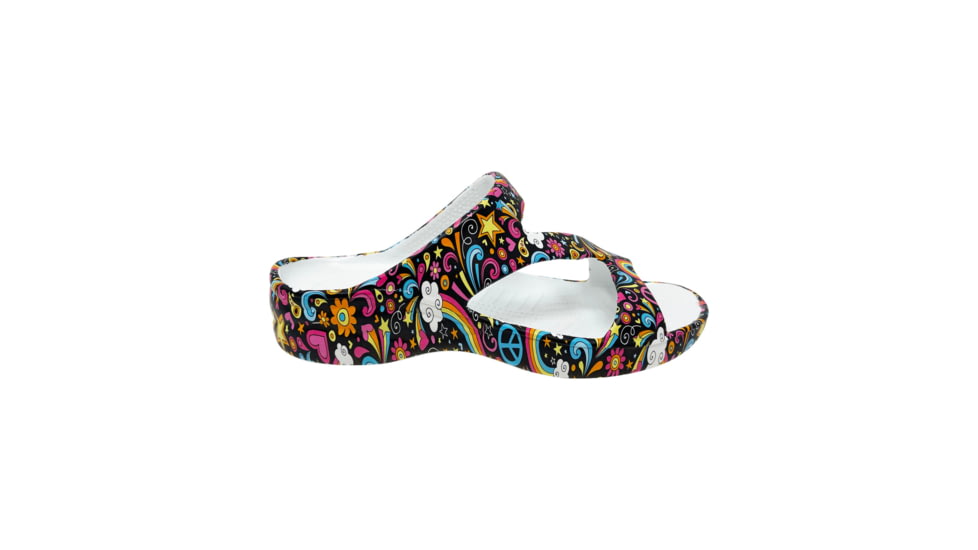 Dawgs PAW Print Z Sandals - Womens, Feelin Groovy, 7 US, ORZS.W.A.DPP-Fn-Gy.0007