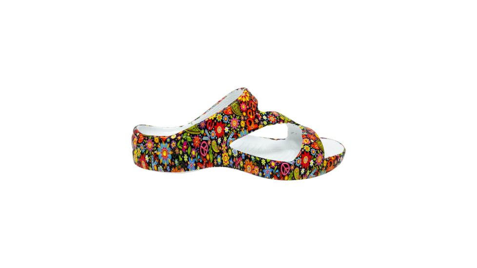 Dawgs PAW Print Z Sandals - Womens, Peace Out Multicolor, 7 US, ORZS.W.A.DPP-PO.0007