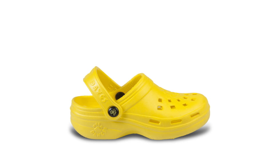 Dawgs Toddlers Beach Clogs - Kids, Yellow, 4 US, BCLG.U.T.Yw.0004