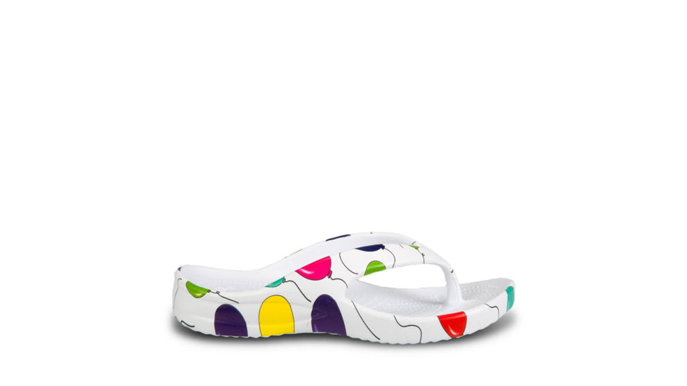 Dawgs Toddlers Flip Flops - Kids, Balloons Multicolor, 8 US, ORFF.U.T.DC-Bln.0008