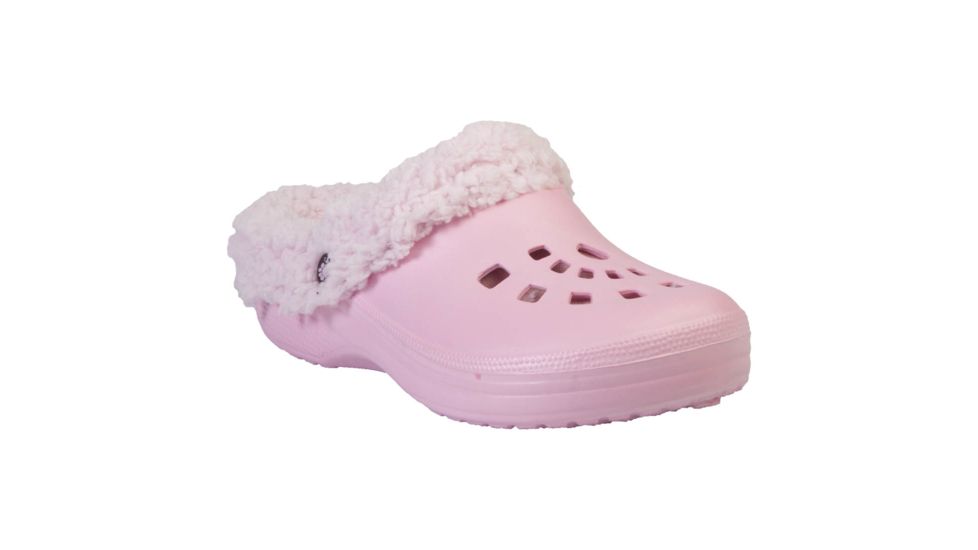 Womens FleeceDawg Clogs, Soft Pink with Pink, 9-10