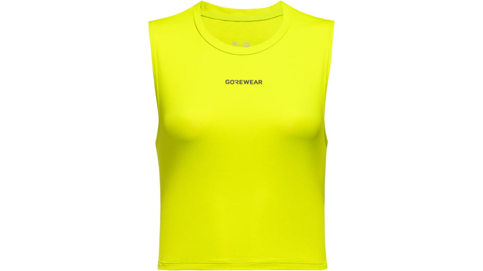 GOREWEAR Everyday Crop Top Womens in Washed Neon Yellow Small 4-6 Regular fit 142C40B0, 101164-BP00-38