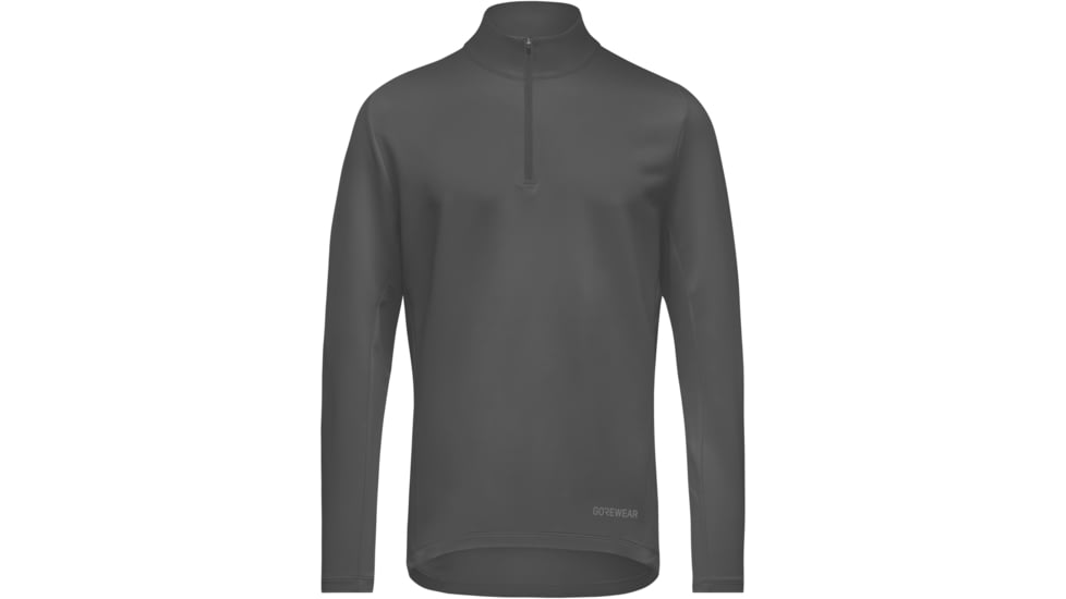 GOREWEAR Everyday Mid 1/4 Zip Mens in Black Medium Regular fit Moisture Wicking 67213E30, 101093-9900-L