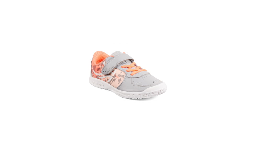 Decathlon Assurance Sports Artengo Ts130 Grip Tennis Shoes - Kids, Pearl Gray, W5.5/M4, 3608399859000