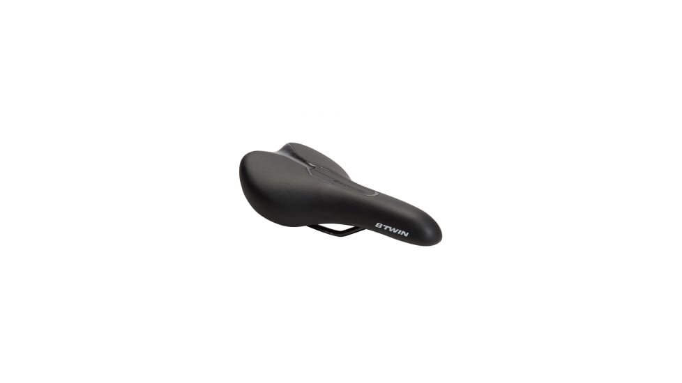 Decathlon Assurance Sports Btwin 100 Comfort Sport Bike Seat Cycle Parts - Mens, Base Color, 3608409918345