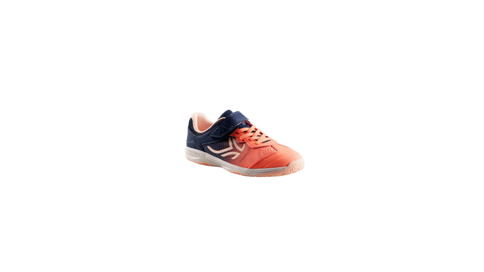 Decathlon Assurance Sports Ts160 Tennis Shoes - Kids, Neon Peach, W7.5/M6, 3608399835783