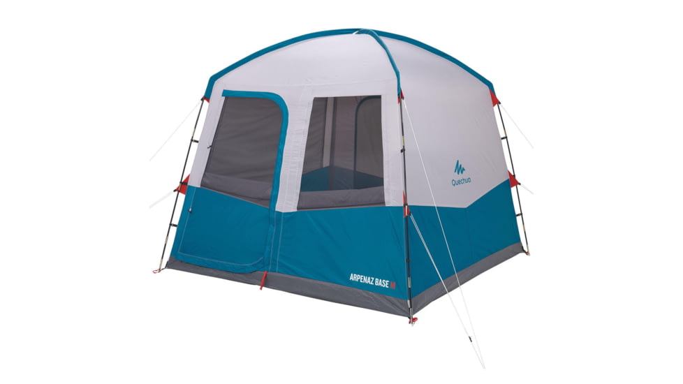 Decathlon Quechua Arpenaz Pole-Supported Waterproof Living Area Shelter Base, Blue, 6 Person, 4006568
