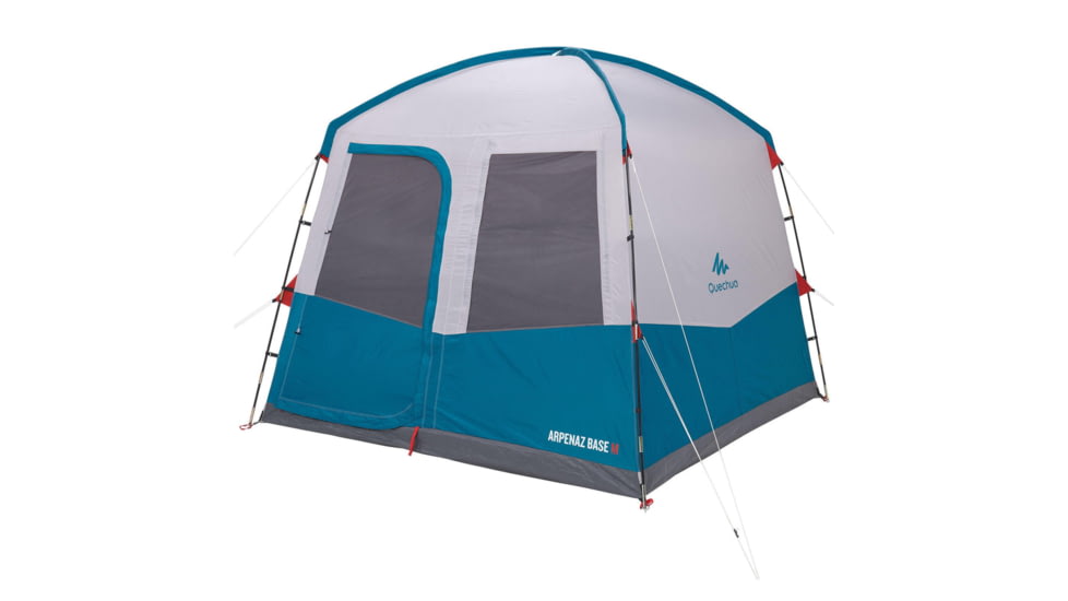 Decathlon Quechua Arpenaz Pole-Supported Waterproof Living Area Shelter Base, Blue, 6 Person, 4006568
