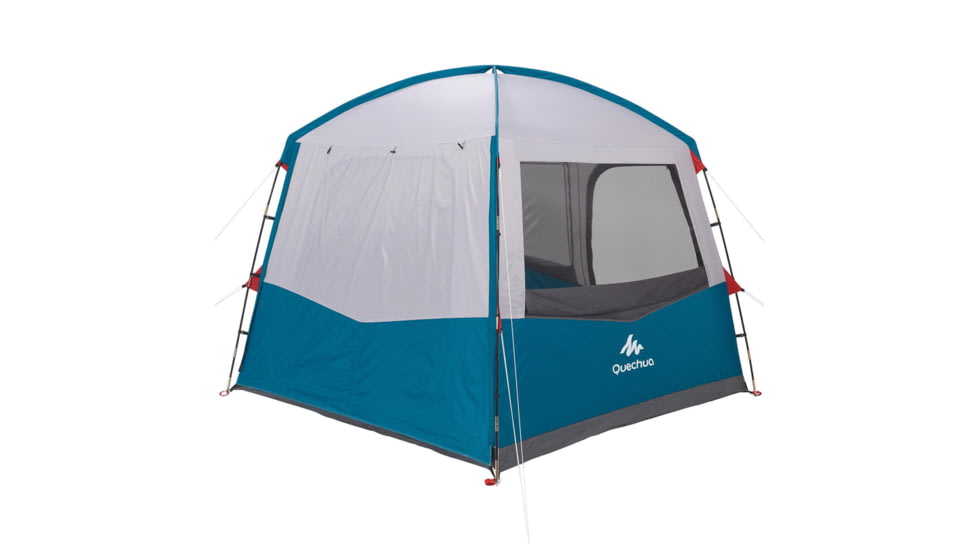 Decathlon Quechua Arpenaz Pole-Supported Waterproof Living Area Shelter Base, Blue, 6 Person, 4006568